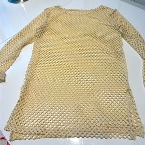 Pre loved M/L Beige mesh Shirt